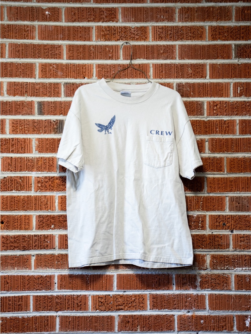 Gulf Stream Eagle Scuba Dive Crew T Shirt White Pocket Single Stitch Large